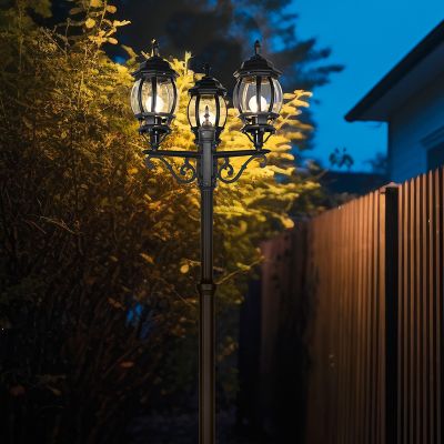 Musta alumiini lyhtypylväs, Evander, IP23