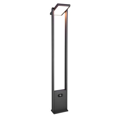 Antrasiitti alumiini aurinkovoimainen ulkolattiavalaisin, Maku, 5W, white switch LED, IP65