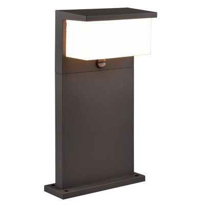 Antrasiitti alumiini liiketunnistimella varustettu ulkokattovalaisin, Slimane, 13W, 3000K LED, IP54