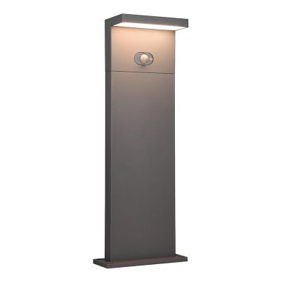Antrasiitti alumiini aurinkovoimainen ulkolattiavalaisin, Nesrin, 5W, white switch LED, IP65