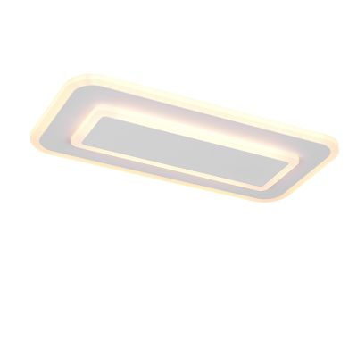 Valkoinen metalli kattolamppu, Ulrike, 3-portaisesti himmennettävä