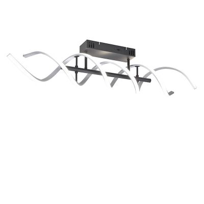 Kromi alumiini kattovalaisin, Sylvian, 41W, white switch LED, 3-portaisesti himmennettävä