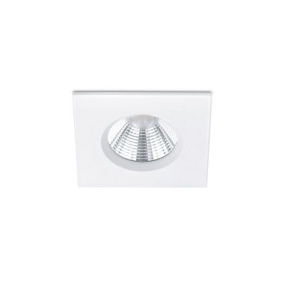 Valkoinen metalli kylpyhuoneen upotettava spottivalaisin, Iman, 5W, 3000K LED, IP65