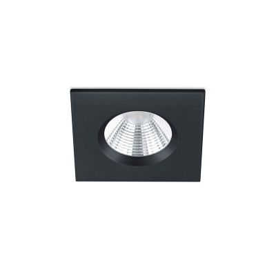 Musta metalli kylpyhuoneen upotettava spottivalaisin, Iman, 5W, 3000K LED, IP65