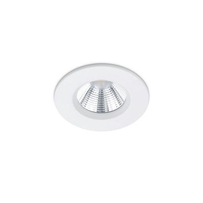 Valkoinen metalli kylpyhuoneen upotettava spottivalaisin, Iman, 5W, 3000K LED, IP65