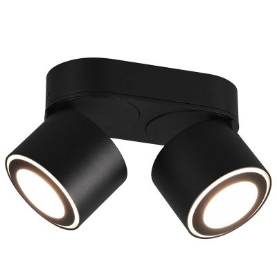 Musta metalli kattolamppu, Jorno, 3,5W, 3000K LED