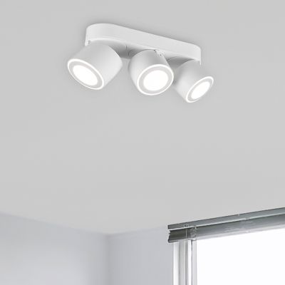 Valkoinen metalli kattolamppu, Jorno, 3,5W, 3000K LED
