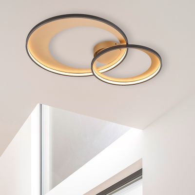 Musta metalli kattolamppu, Kendi, 36W, 3000K LED