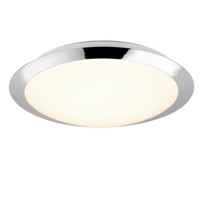 Kromi muovi kylpyhuoneen kattovalaisin, Ronan, 12W, 3000K LED, IP44