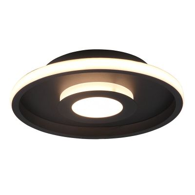 Musta metalli kylpyhuoneen kattovalaisin, Kayla, 28W, 3000K LED, IP44