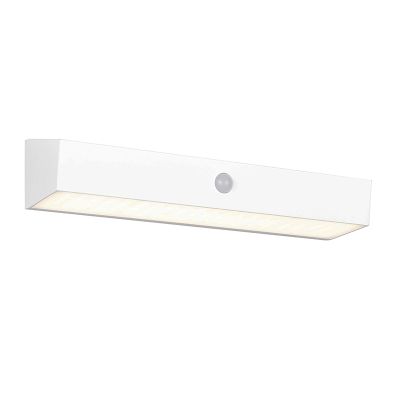 Valkoinen muovi aurinkovoimainen ulkovalaisin, Ravindra, 6W, 4000K LED, IP44