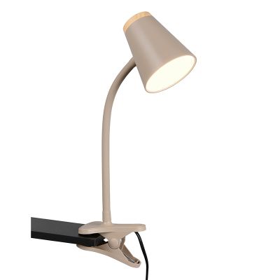 Ruskea muovi puristinvalaisin, Rahul, 4,5W, 3000K LED, katkaisimella