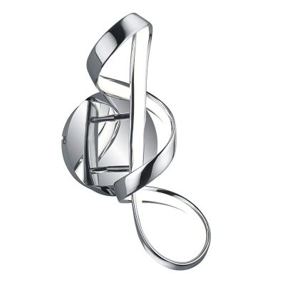 Kromi metalli seinävalaisin , Renso, 18W, 4000K LED, 3-portaisesti himmennettävä