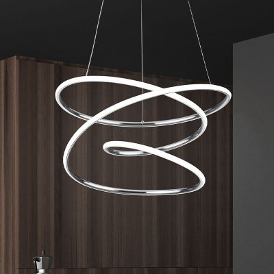 Kromi metalli riippuvalaisin, Marell, 36W, 4000K LED, 3-portaisesti himmennettävä