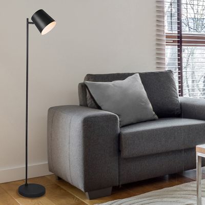 Musta metalli lattiavalaisin, Suraya, 4,5W, 3000K LED, kosketushimmentimellä