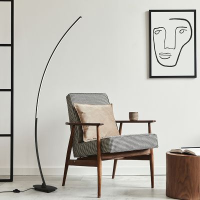 Musta metalli kaarilamppu, Vessla, 11W, 3000K LED, katkaisimella