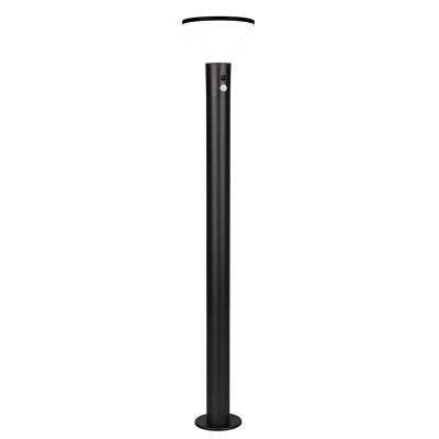 Musta muovi aurinkovoimainen ulkolattiavalaisin, Nebahat, 3W, 4000K LED, IP44