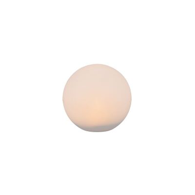 Valkoinen muovi aurinkoenergialla puutarhakohdevalaisin, Yavuz, 0,5W, RGBW LED, IP67, kaukosäätimellä