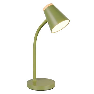 Vihreä muovi pöytävalaisin, Rahul, 4,5W, 3000K LED, katkaisimella