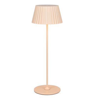Ruskea metalli ladattava ulkopöytävalaisin, Reshma, 1,5W, 3000K LED, IP44, kosketushimmentimellä