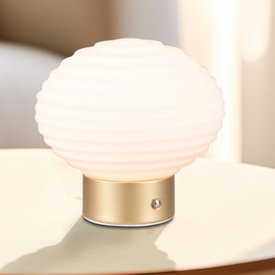 Messinki metalli ladattava pöytävalaisin, Walid, 2W, 3000K LED, kosketushimmentimellä