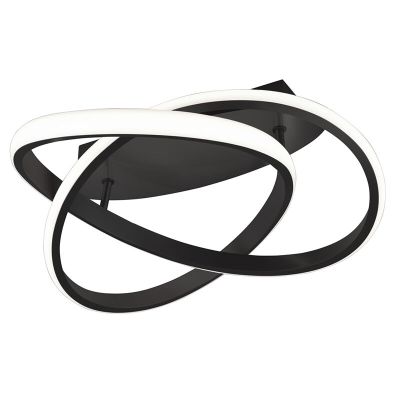 Musta metalli kattolamppu, Sanura, 18W, 3000K LED