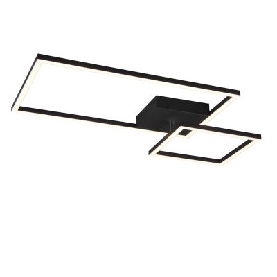 Musta metalli kattolamppu, Binc, 25W, 4000K LED, 3-portaisesti himmennettävä