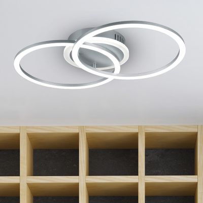 Harmaanruskea metalli kattolamppu, Semira, 25W, 3000K LED