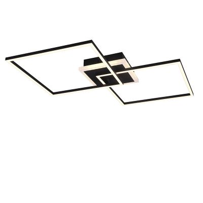 Musta metalli kattolamppu, Naud, 29W, 3000K LED, kaukosäätimellä