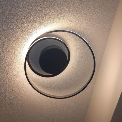 Harmaanruskea metalli kattolamppu, Sassandra, 22W, 3000K LED, 3-portaisesti himmennettävä