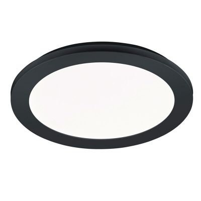 Musta muovi kylpyhuoneen kattovalaisin, Gistrup, 15W, 3000K LED, IP44
