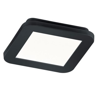 Musta muovi kylpyhuoneen kattovalaisin, Gistrup, 10W, 3000K LED, IP44