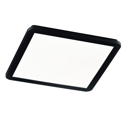 Musta muovi kylpyhuoneen kattovalaisin, Gistrup, 24W, 3000K LED, IP44