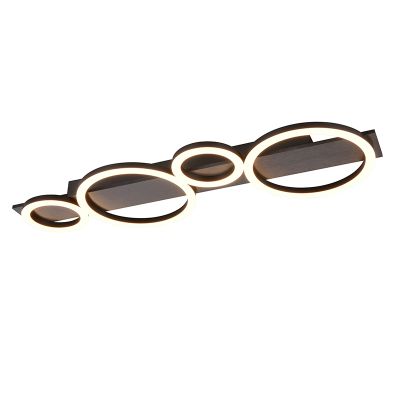 Musta metalli kattovalaisin, Ishaan, 26,5W, 3000K LED