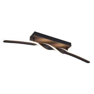 Musta metalli kattovalaisin, Quirinus, 18W, 4000K LED