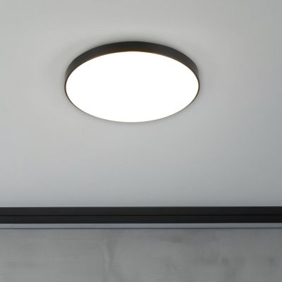 Musta muovi kattolamppu, Sharde, 18W, 4000K LED, IP44