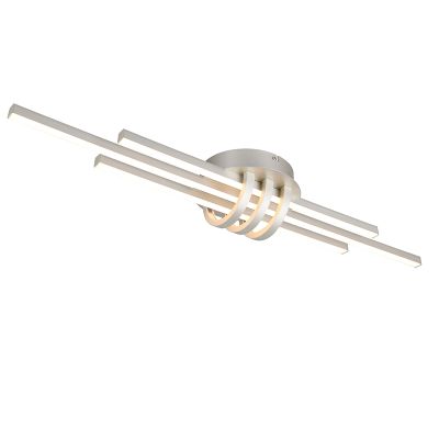 Nikkeli metalli kattolamppu, Saloua, 20W, 3000K LED, 3-portaisesti himmennettävä