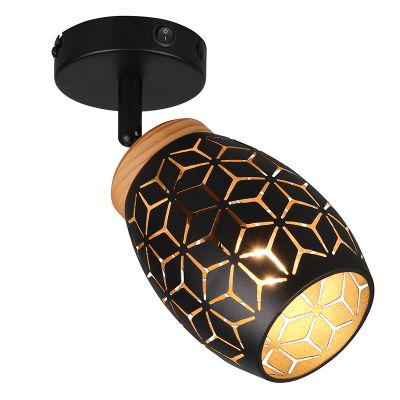 Musta metalli seinäspotti, Delana, katkaisimella