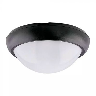 Muovi portaikkovalaisin musta, Xenia, 8W, 6400K LED, IP54