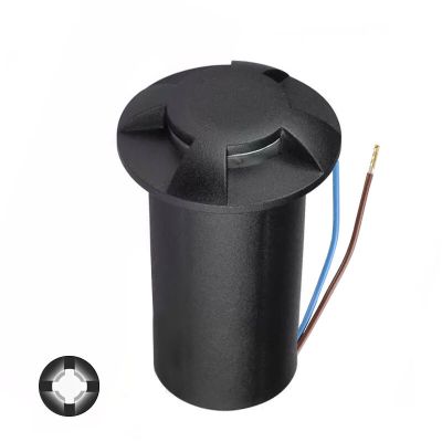 Moderni maavalaisin musta, Marcus, 1W, 3000K LED, IP67