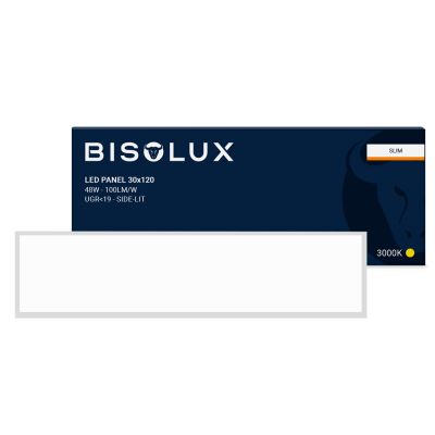 Bisolux 120x30 cm LED-paneeli - 38W - 3000K - UGR<19 - Sivustavalaistu